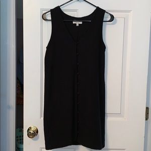Madewell texture & thread button down tank dress